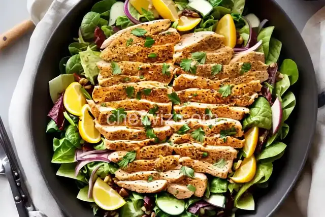 Warm Chicken Piccata Salad