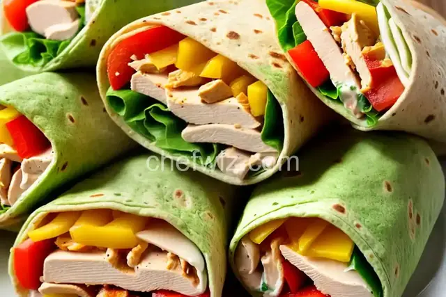 Warm Chicken Ranch Wraps