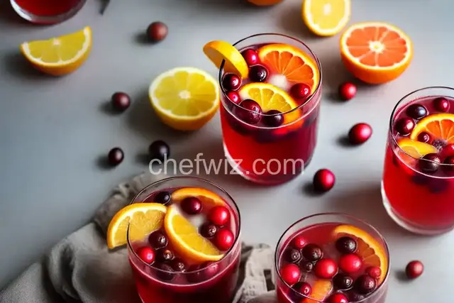 Warm Cranberry Orange Spice Punch
