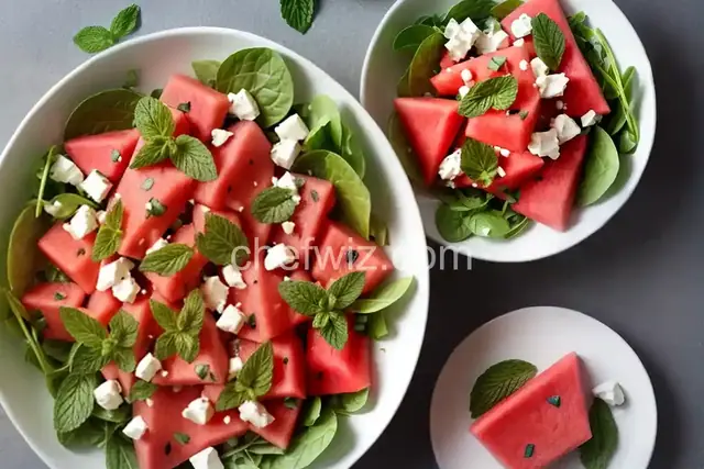Watermelon, Feta, and Mint Salad Recipe