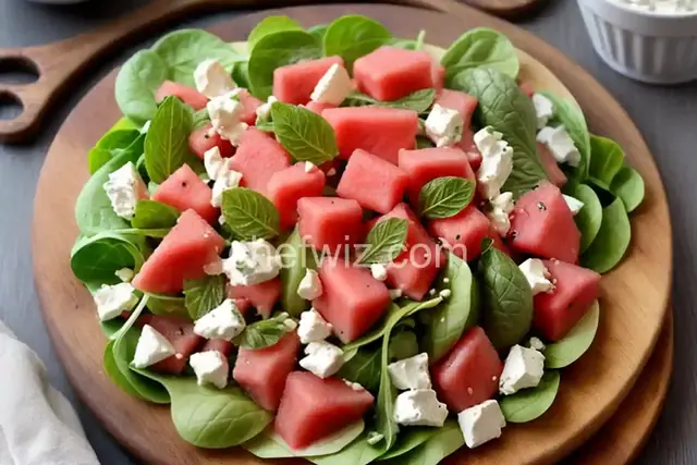 Watermelon Goat Cheese Salad
