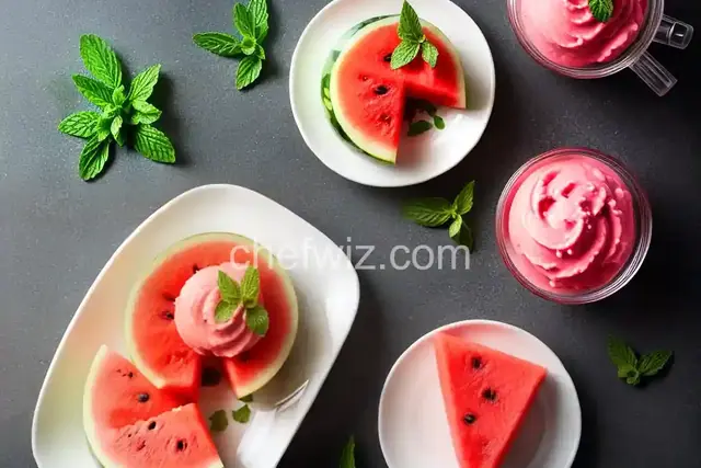 Watermelon Mint Sorbet
