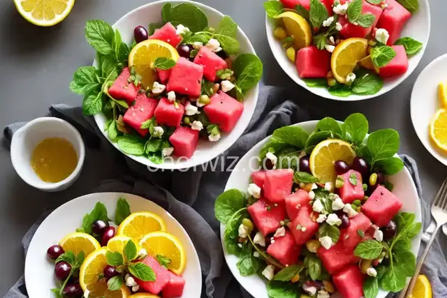 Watermelon Salad with Grapes and Citrus