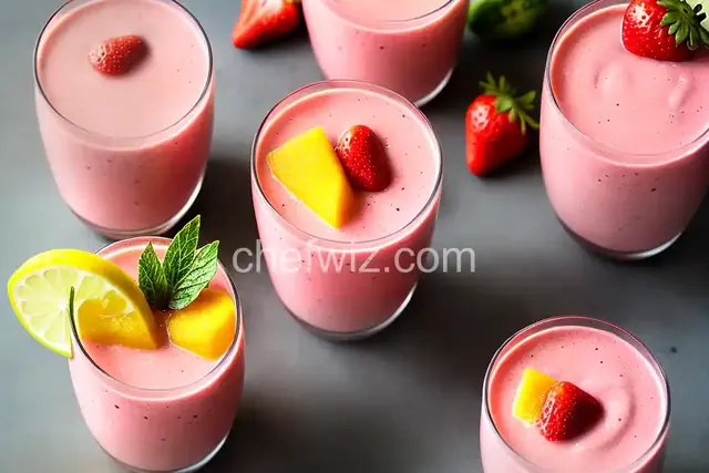 Watermelon Strawberry Mango Lemonade Smoothie