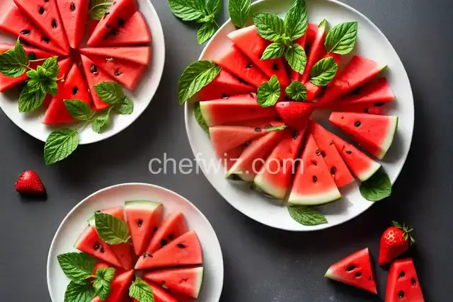 Watermelon, Strawberry, and Herbs