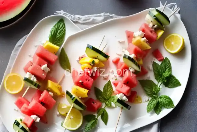 Watermelon and Feta Skewers