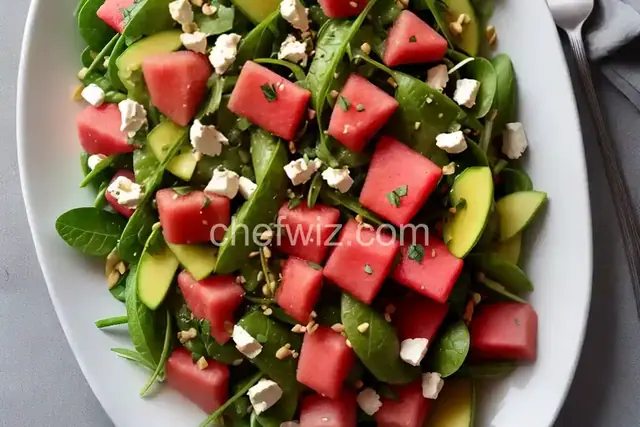 Watermelon and Snap Pea Salad