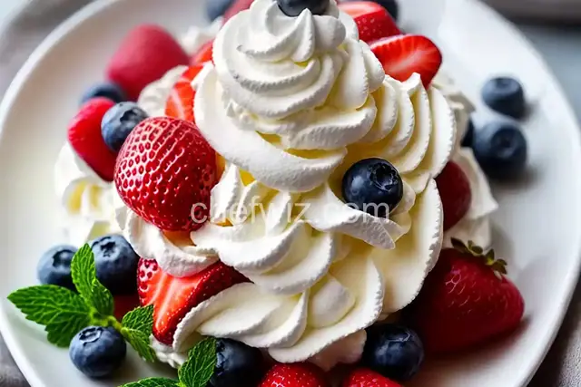 Whipped Cream with Fresh Berries