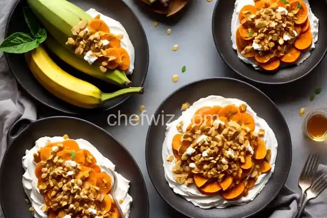 Whipped Sweet Potatoes and Bananas with Honey