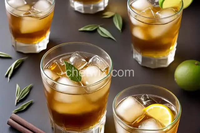 Whiskey and Jasmine Green Tea Chillers