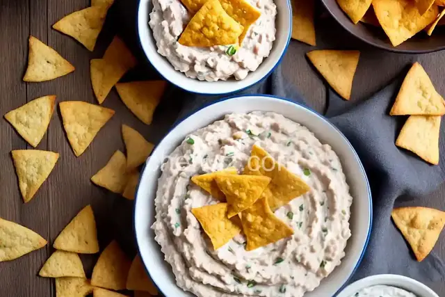 White Bean Dip with Pita Chips