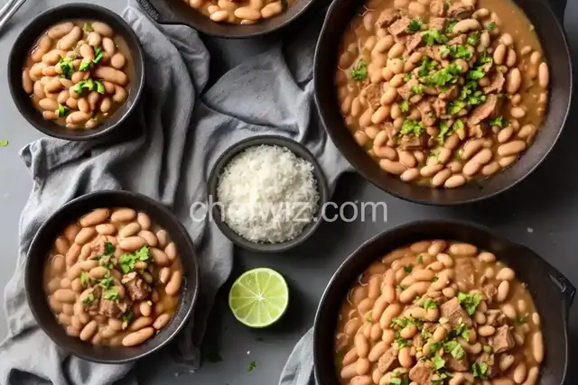 White Beans with Pork and Croutons