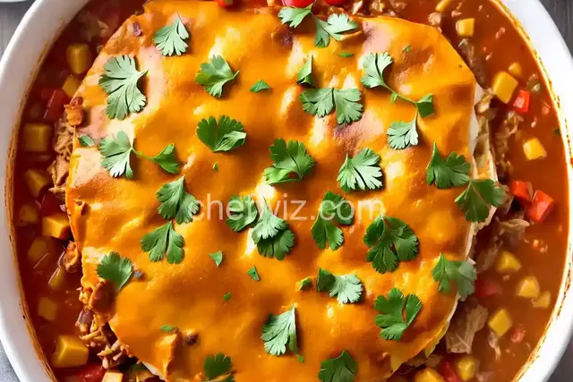 White Chicken Enchilada Slow-Cooker Casserole