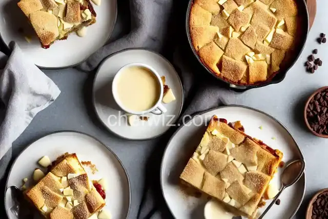 White Chocolate Bread Pudding