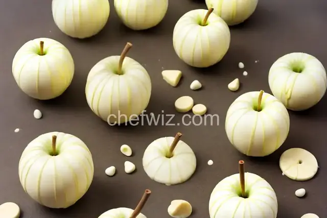 White Chocolate Caramel Apples
