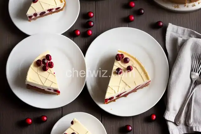 White Chocolate-Cranberry Cheesecake