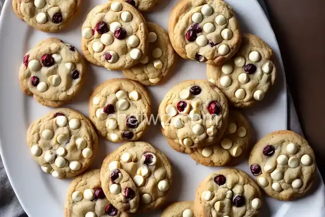 White Chocolate Cranberry Cookies