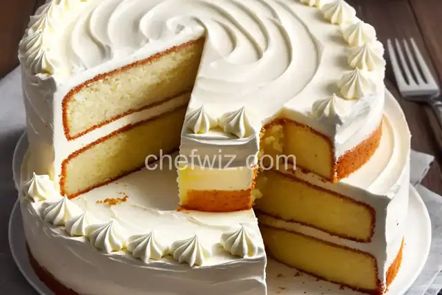 White Chocolate Cream Cake