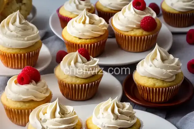 White Chocolate Mousse-Filled Raspberry Cupcakes