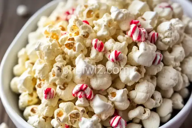 White Chocolate Peppermint Popcorn