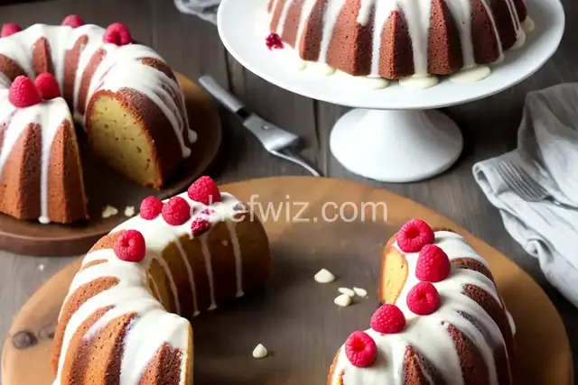 White Chocolate-Raspberry Bundt Cake