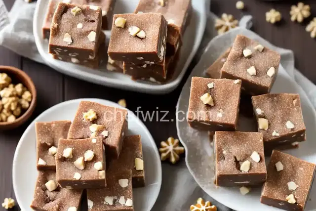 White Cranberry Walnut Nutmeg Fudge