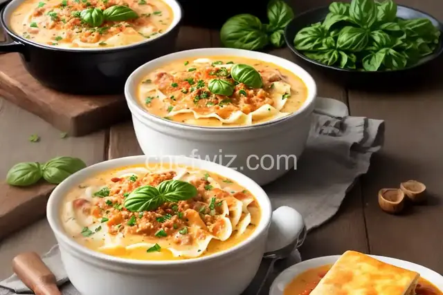 White Lasagna Soup