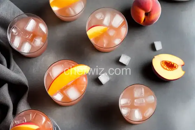 White Peach-Silver Tequila Cocktail