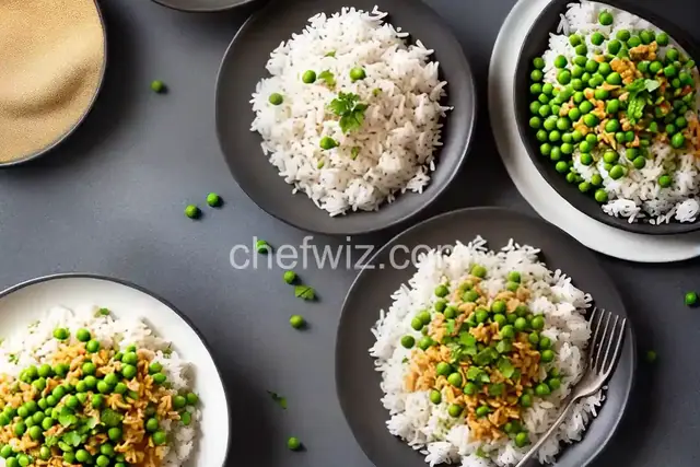 White Rice with Green Peas