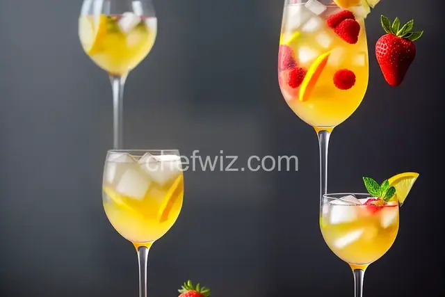 White Sangria with Frozen Fruit