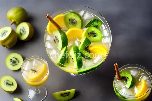 White Sangria with Kiwi