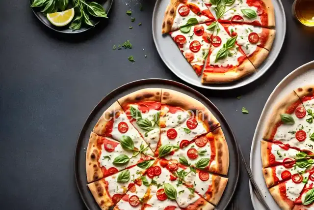 White and Gold Pizza
