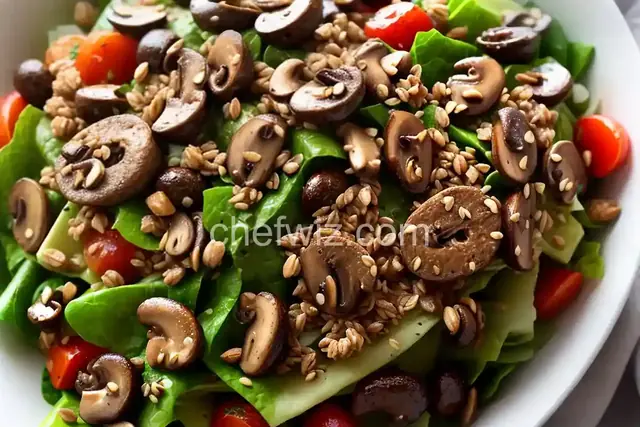 Whole-Grain Spelt Salad With Leeks and Marinated Mushrooms Recipe
