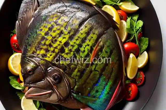 Whole Grilled Parrot Fish