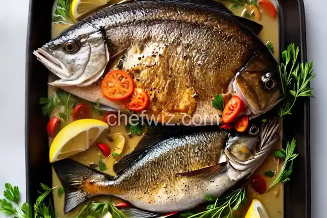 Whole Roasted Fish With Fresh Herbs and Lemon Recipe