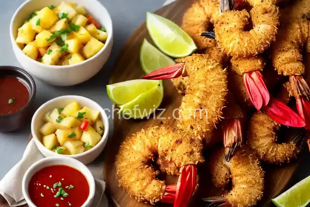 Whole30 Coconut-Crusted Shrimp with Pineapple-Chili Sauce