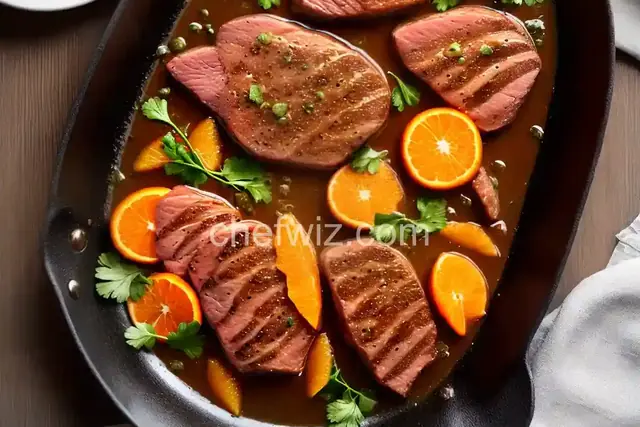 Wild Goose Breasts with Orange Glaze