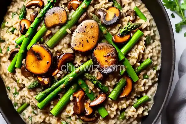 Wild Mushroom and Asparagus Risotto