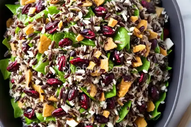 Wild Rice Salad With Cranberries and Pecans Recipe