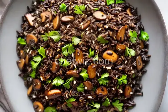 Wild Rice with Mushrooms