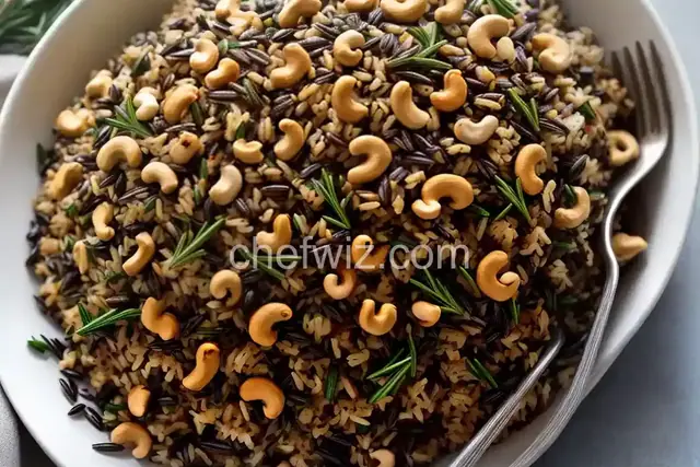 Wild Rice with Rosemary and Cashew Stuffing
