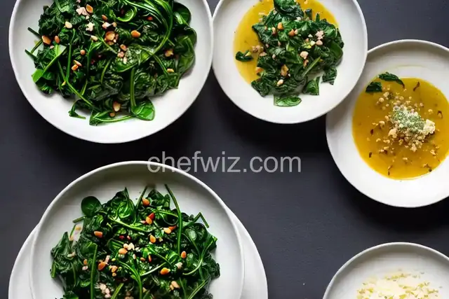 Wilted Spinach with Garlic and Oil