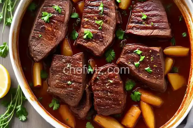 Wine-Braised Chuck Roast with Onions