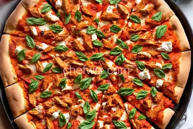 Wingless Buffalo Chicken Pizza