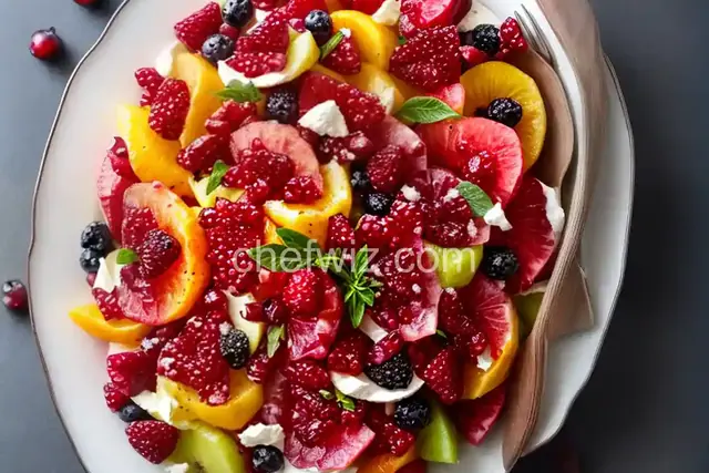 Winter Fruit Salad with Pomegranates Recipe