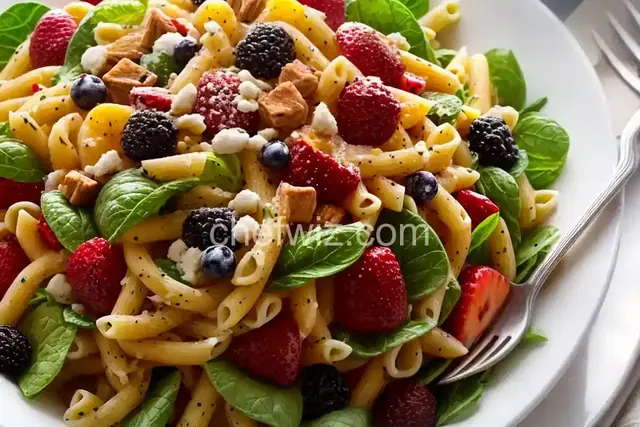 Winter Fruit and Pasta Salad
