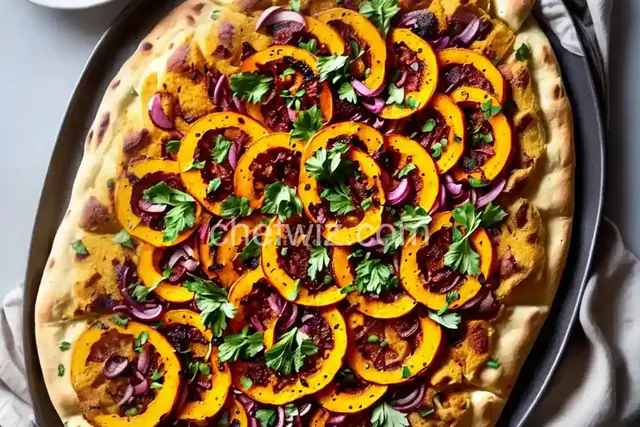 Winter Squash and Onion Flatbread