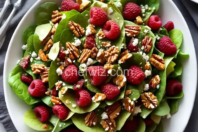 Wonderful Raspberry Walnut Dinner Salad
