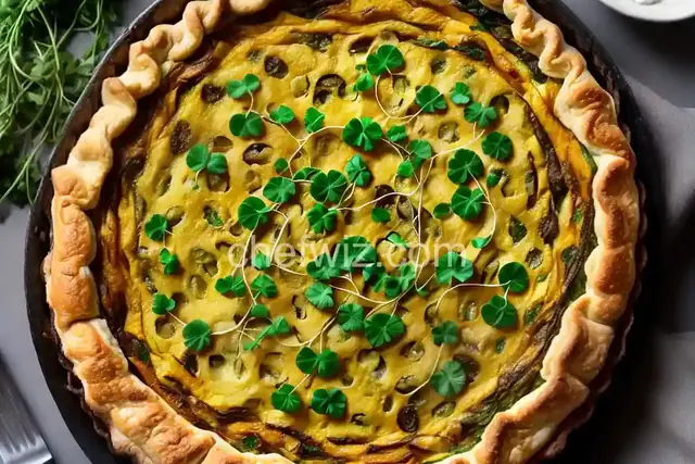 Wood Sorrel Savory Onion Tart