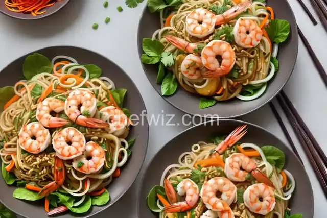 Yam Woon Sen (Thai Glass Noodle Salad With Shrimp)